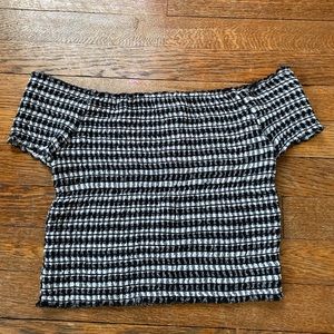 Pacsun Kendall and Kylie Gingham Smocked Top